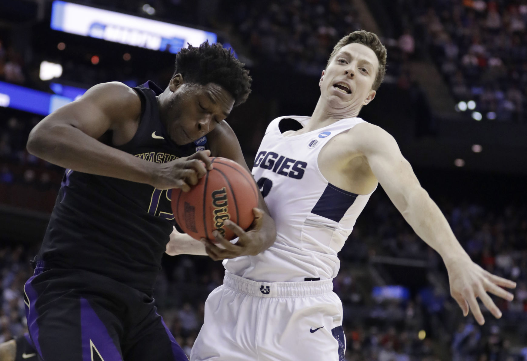NCAA Utah State Washington Basketball